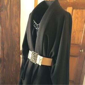 Rafael black vintage coat, Size 10